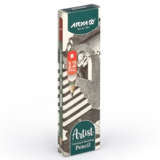 بسته 12 تایی مداد B1 آرتیست آریا طرح مقوایی